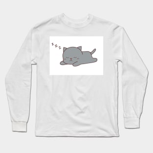 Sleeping Kitty Long Sleeve T-Shirt